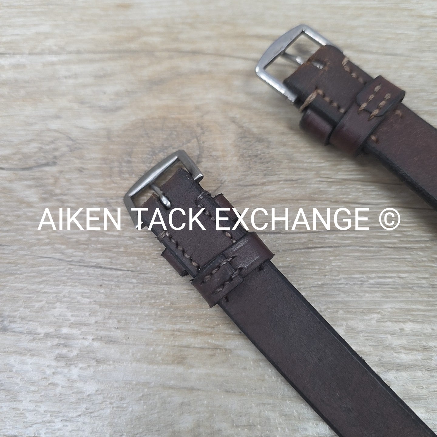 Made In England Wide Cheek Pieces, Brown, Oversize