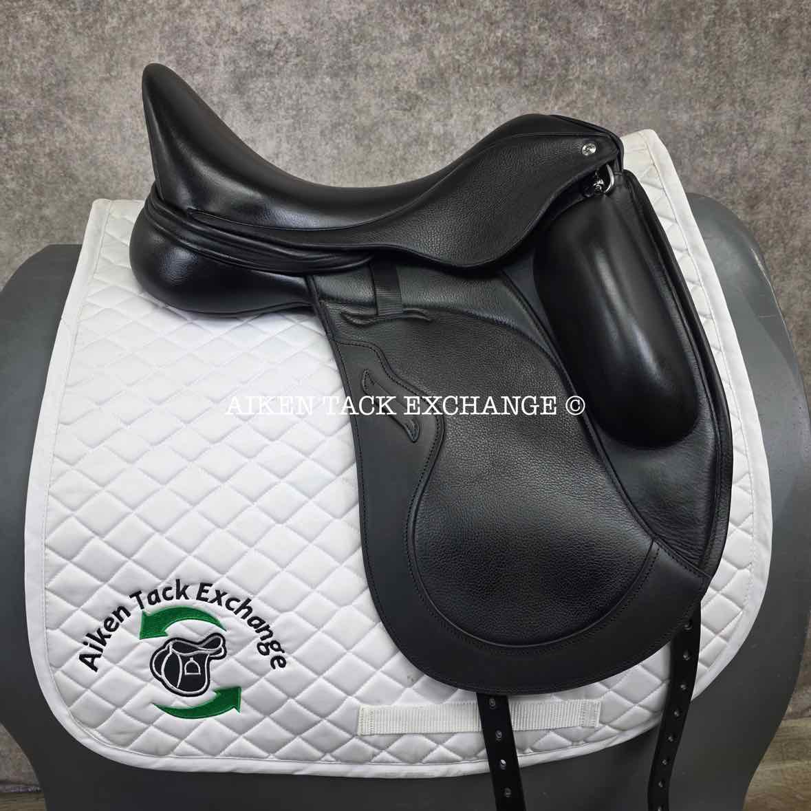 2023 Envy by Custom Saddlery Motion Monoflap Dressage Saddle, 17.5" Seat, Adjustable Tree, Wool Flocked Panels