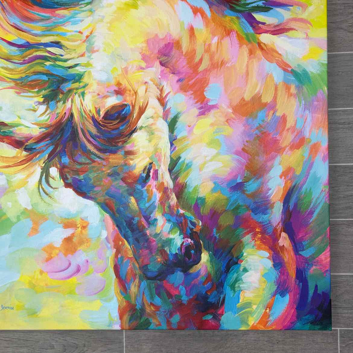 "Brave Horse" by Leon Devenice Canvas Print, 32" x 48"