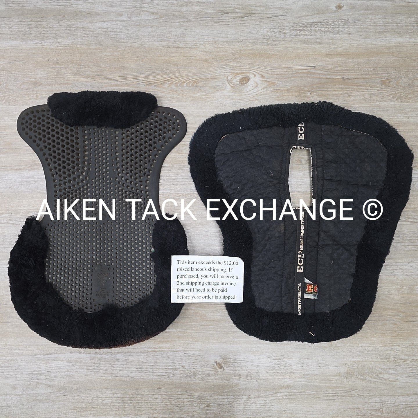 BARGAIN BUNDLE: ECP Sheepskin Half Pad & Acavallo Gel No Slip with Sheepskin Hal