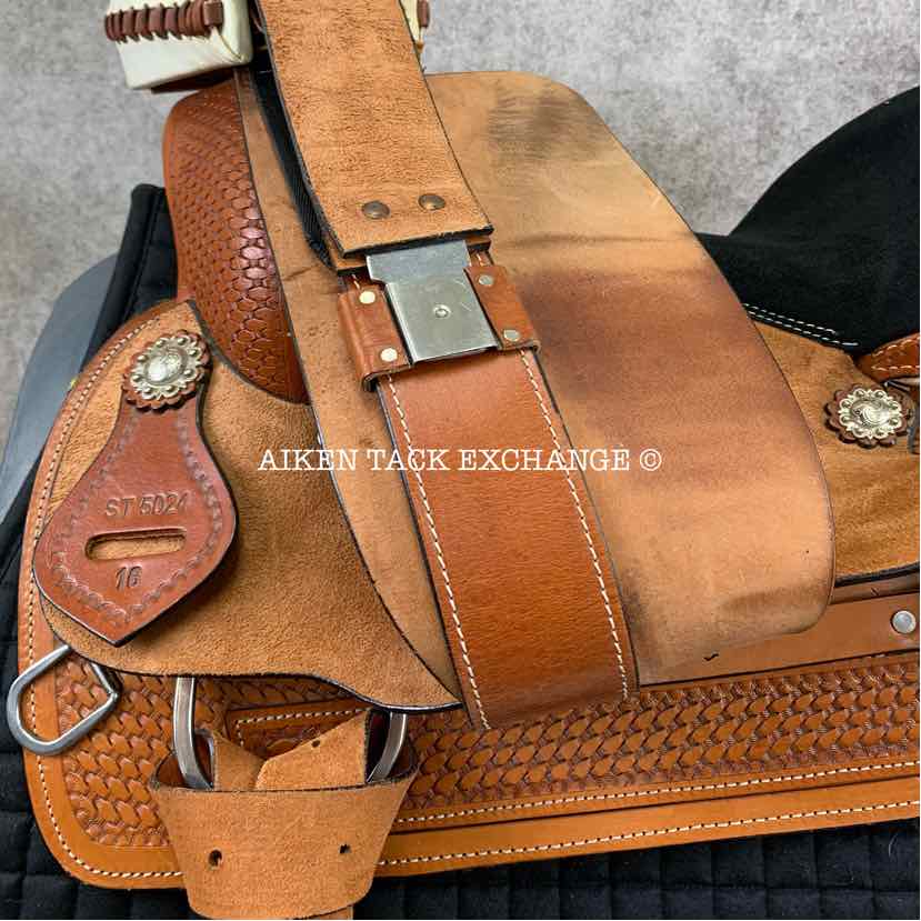 **SOLD** Shiloh Tack Roper Style Western Saddle, 16" Seat, Wide Tree - Full QH Bars