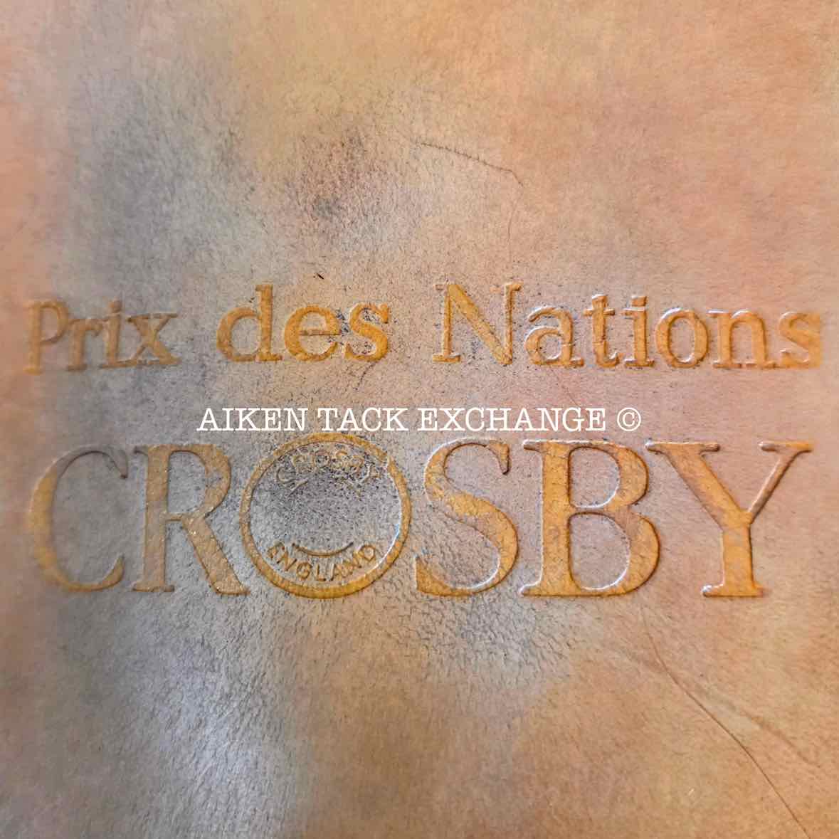 Crosby Miller's Prix Des Nations Close Contact Saddle, 17.5" Seat, Medium Tree, Foam Panels