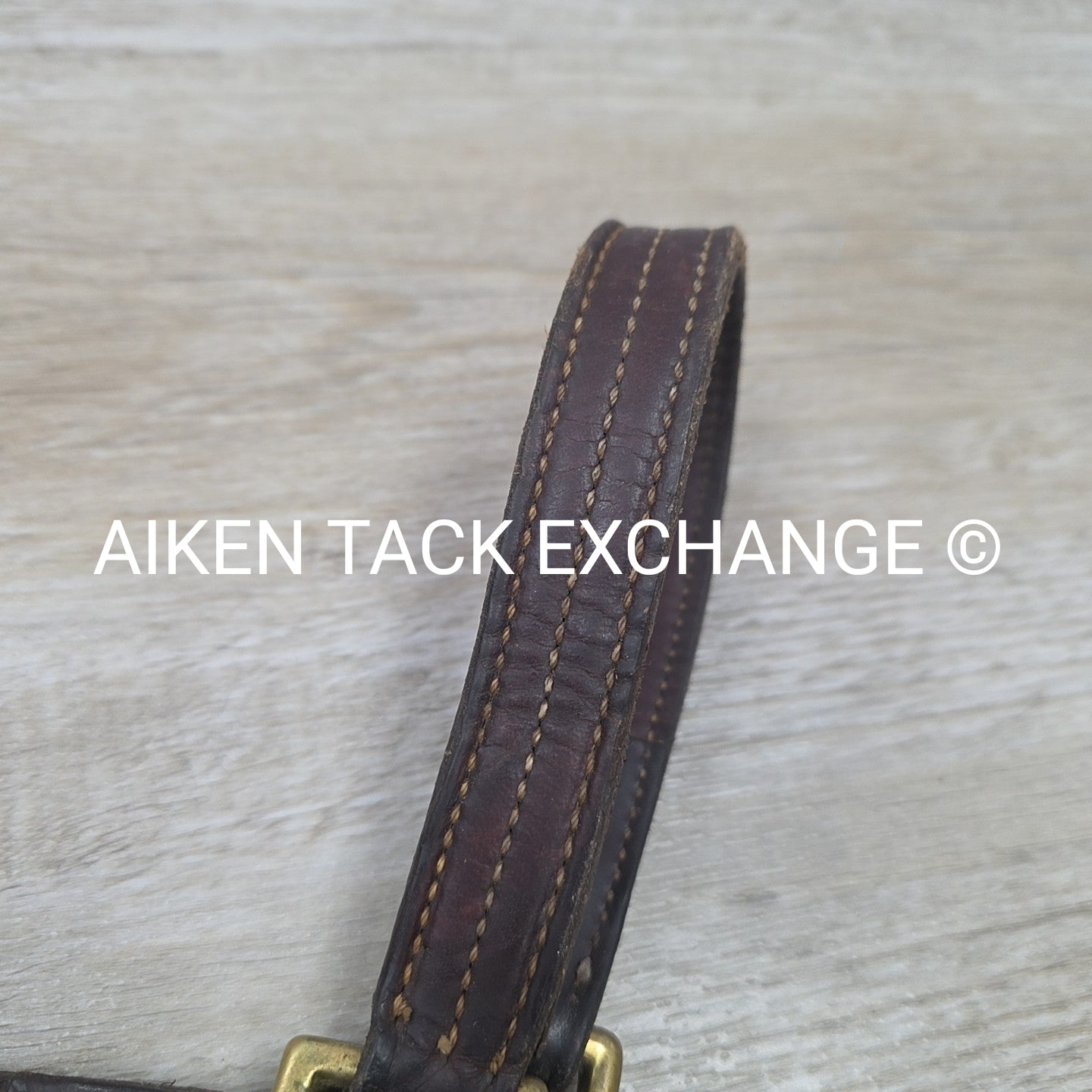 Walsh Triple Stitched Leather Halter, Has Name Plate, Size Cob