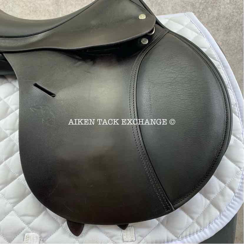 2017 Stackhouse Close Contact Jump Saddle, 16.5" Seat, Short Flap, Medium Narrow