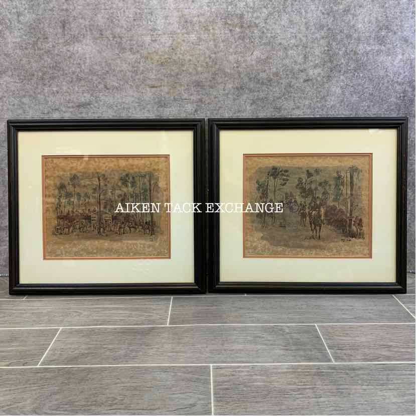 Set of Framed Prints by Aiken artist Nancy Alexander Wilds, 18" x 16"
