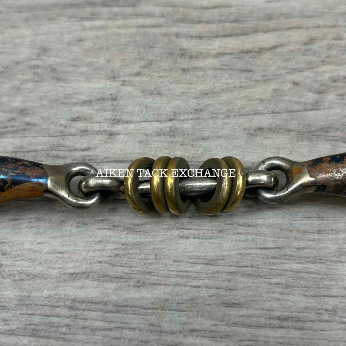 Shires Blue Sweet Iron 2 Ring Elevator Bit with Copper Rollers 5"