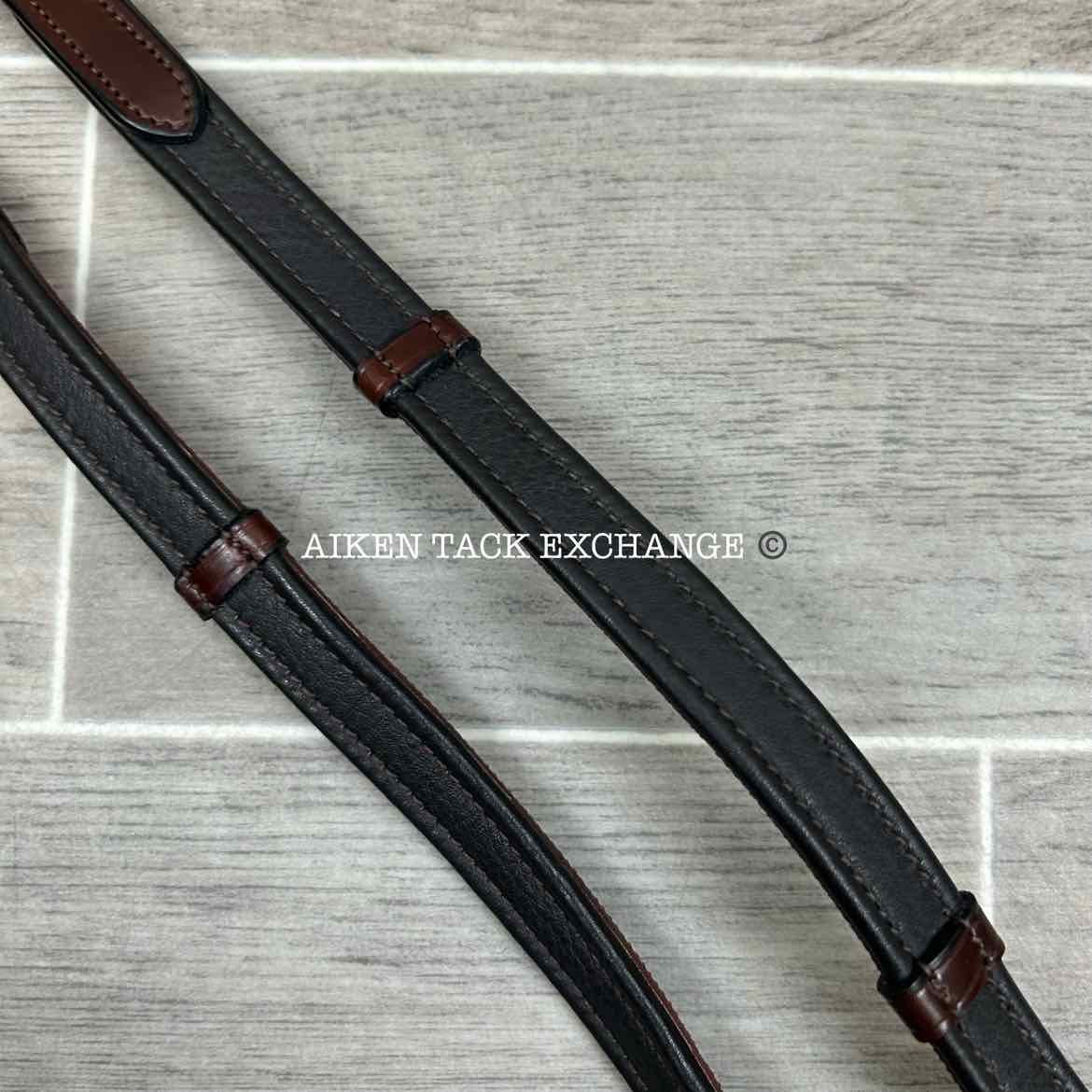 KL Select KL Italia Burghley Bridle with Reins, Brown, Size Full