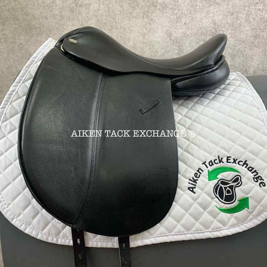 Mystic by Smith-Worthington Dressage Saddle, 17.5" Seat, Medium Tree, Wool Flocked Panels