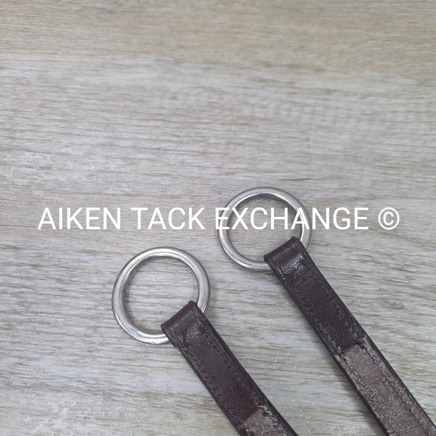 Fancy Stitched Round Raised Running Martingale Attachment, Brown