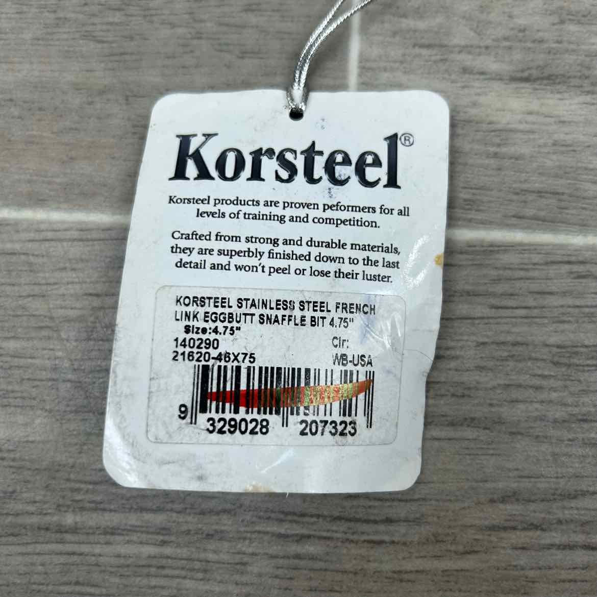Korsteel French Link Eggbutt Bit 4.75'