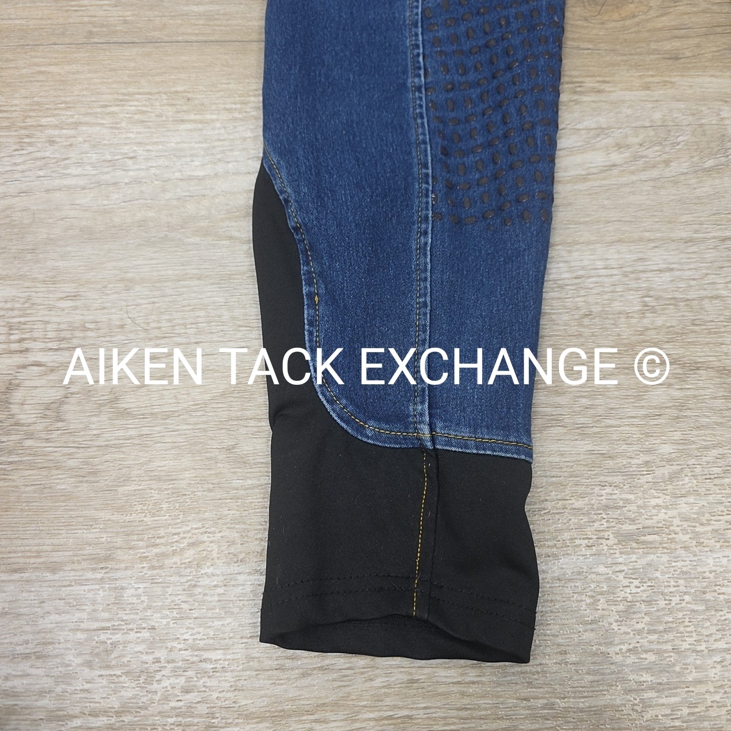 Denim Silicone Grip Full Seat Breeches, Size 30
