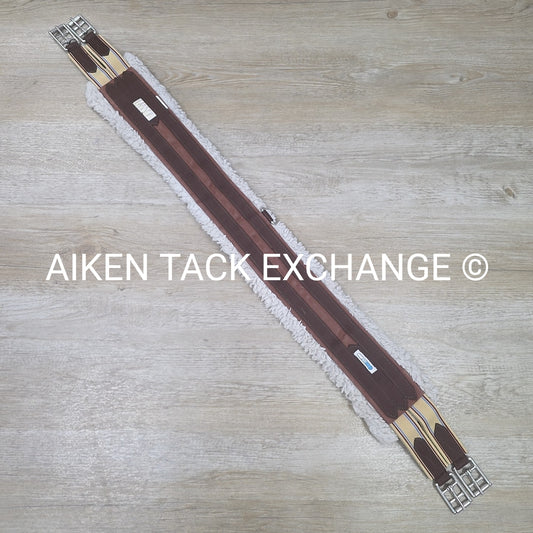 Lettia Fleece Lined CoolMax Girth with Double Elastic, Brown, 46"