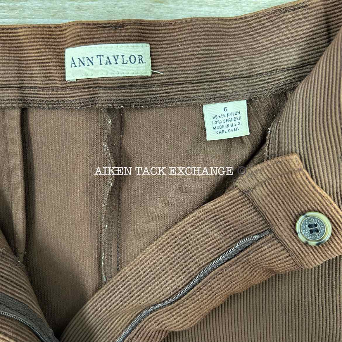 Ann Taylor Ribbed Trousers, Women's 6 (have blemishes)