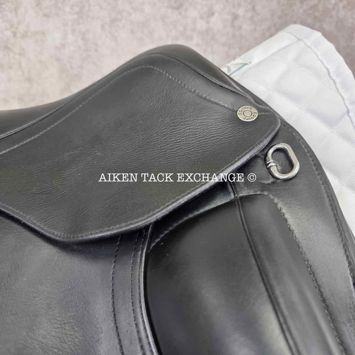 2016 Equipe Olympia Monoflap Dressage Saddle, 17.5" Seat, Medium Wide/Wide Tree, Foam Panels