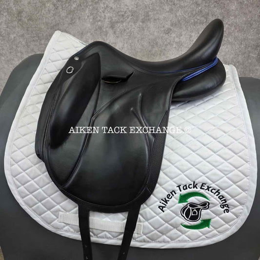 2018 Devoucoux Makila Lab Monoflap Dressage Saddle, 17.5" Seat - 2AA Flap, Medium Wide Tree, D3D Panels, Full Buffalo Leather