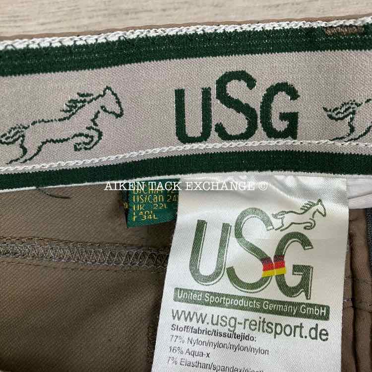 KL Select USG Full Seat Breeches, Size 24 L