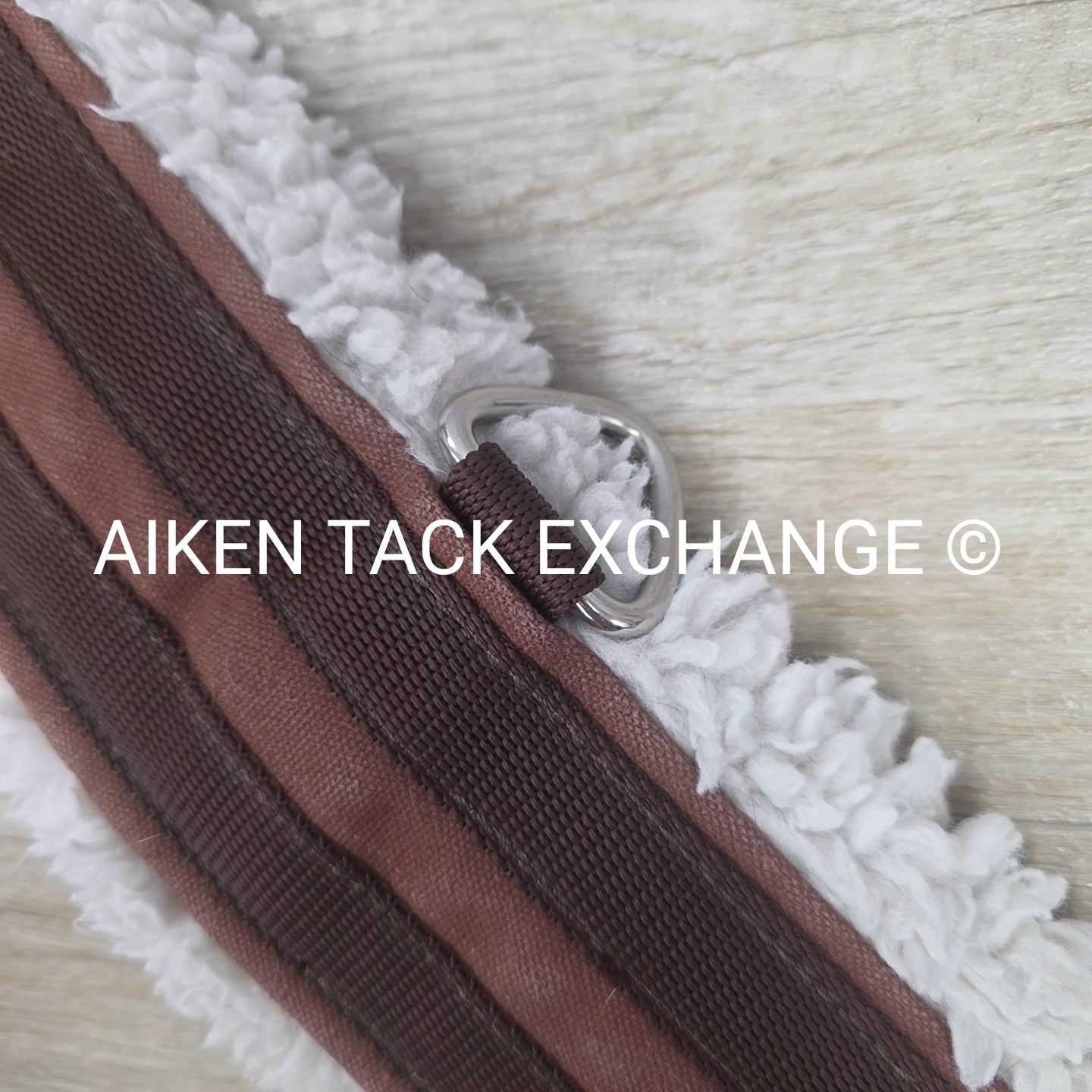 Lettia Fleece Lined CoolMax Girth with Double Elastic, Brown, 46"