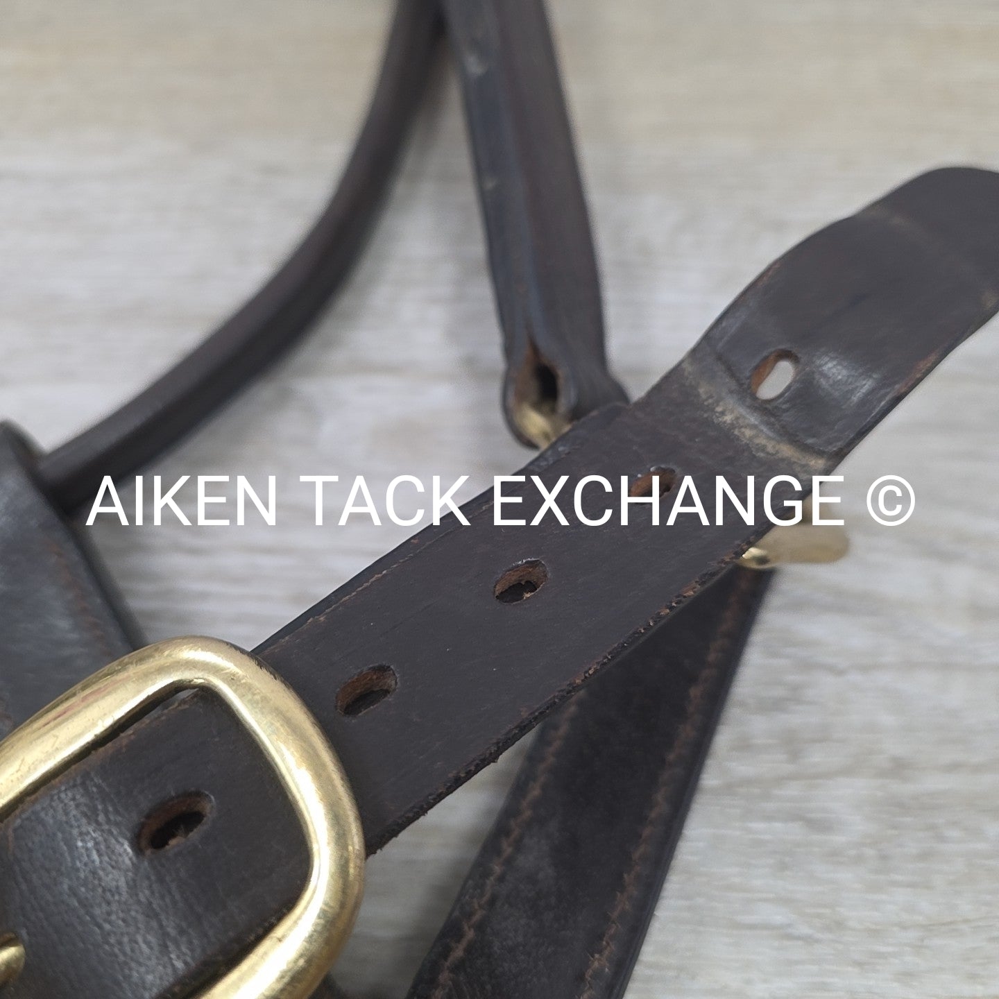 Leather Halter, Brown, Size Full