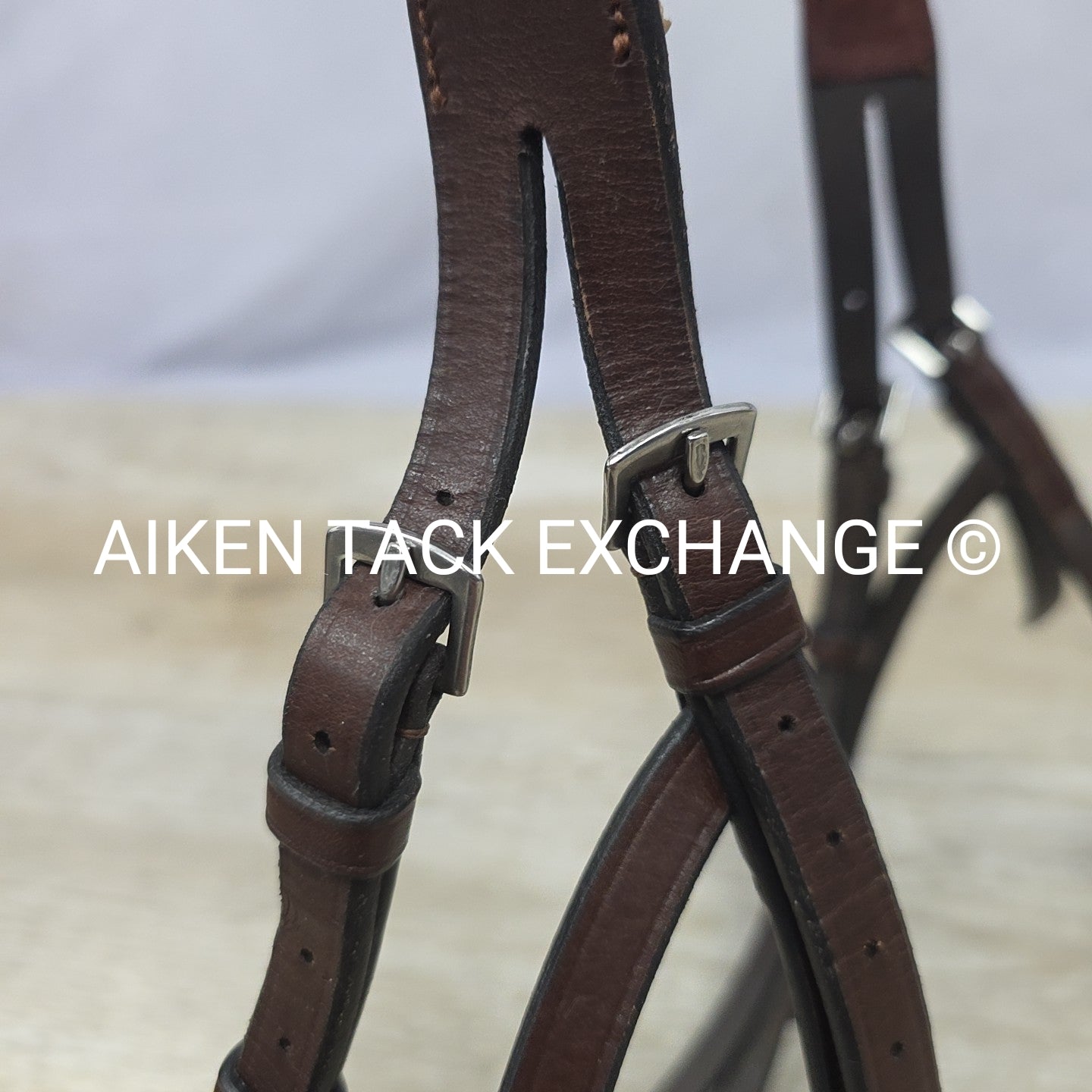 Trust Equestrian Hickstead Hackamore Bridle, No Reins, Brown, Size Full