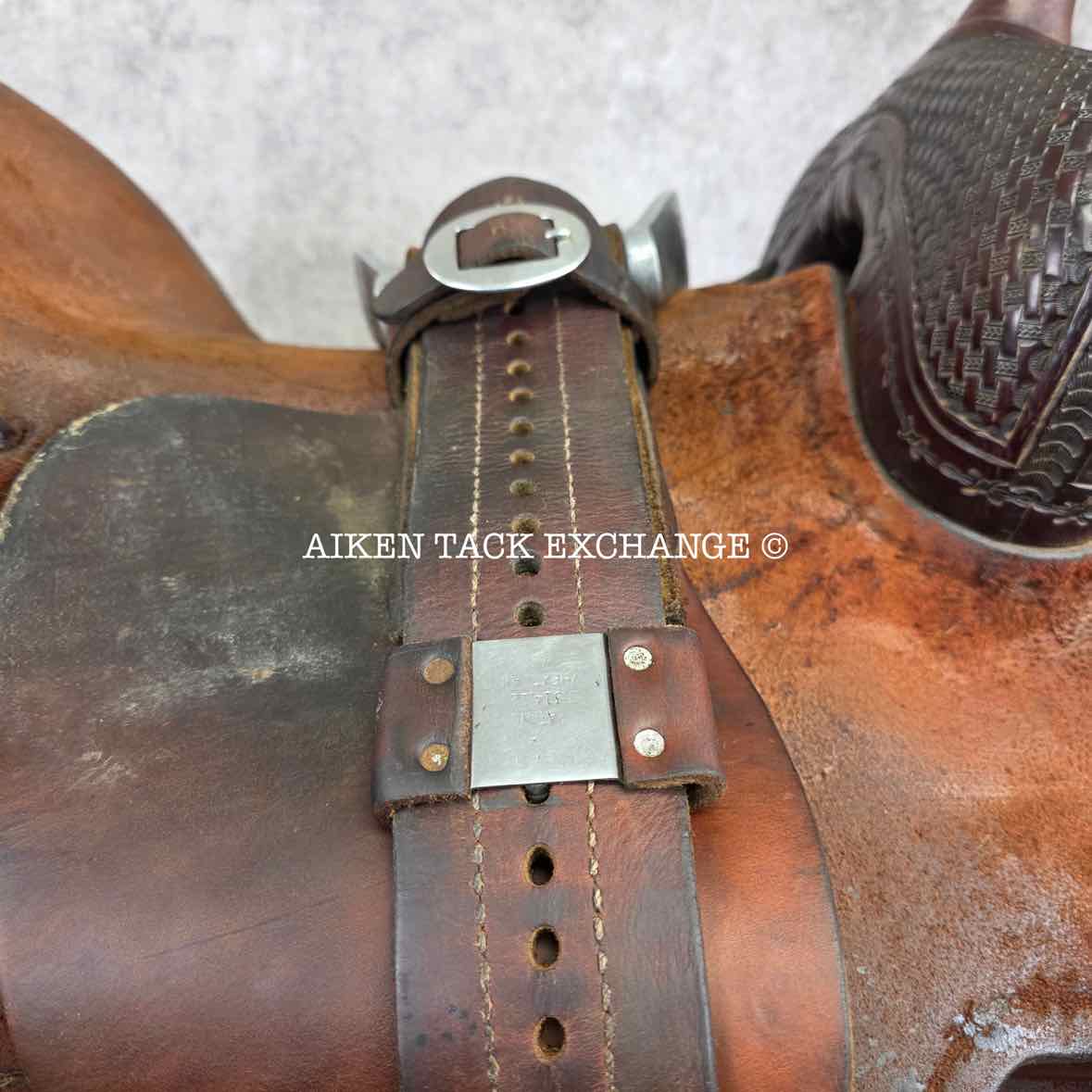 2011 Reinsman X-Series 4874-2-DG Working Cow Horse Cutter Western Saddle, 16" Seat, Regular Tree - Semi QH Bars