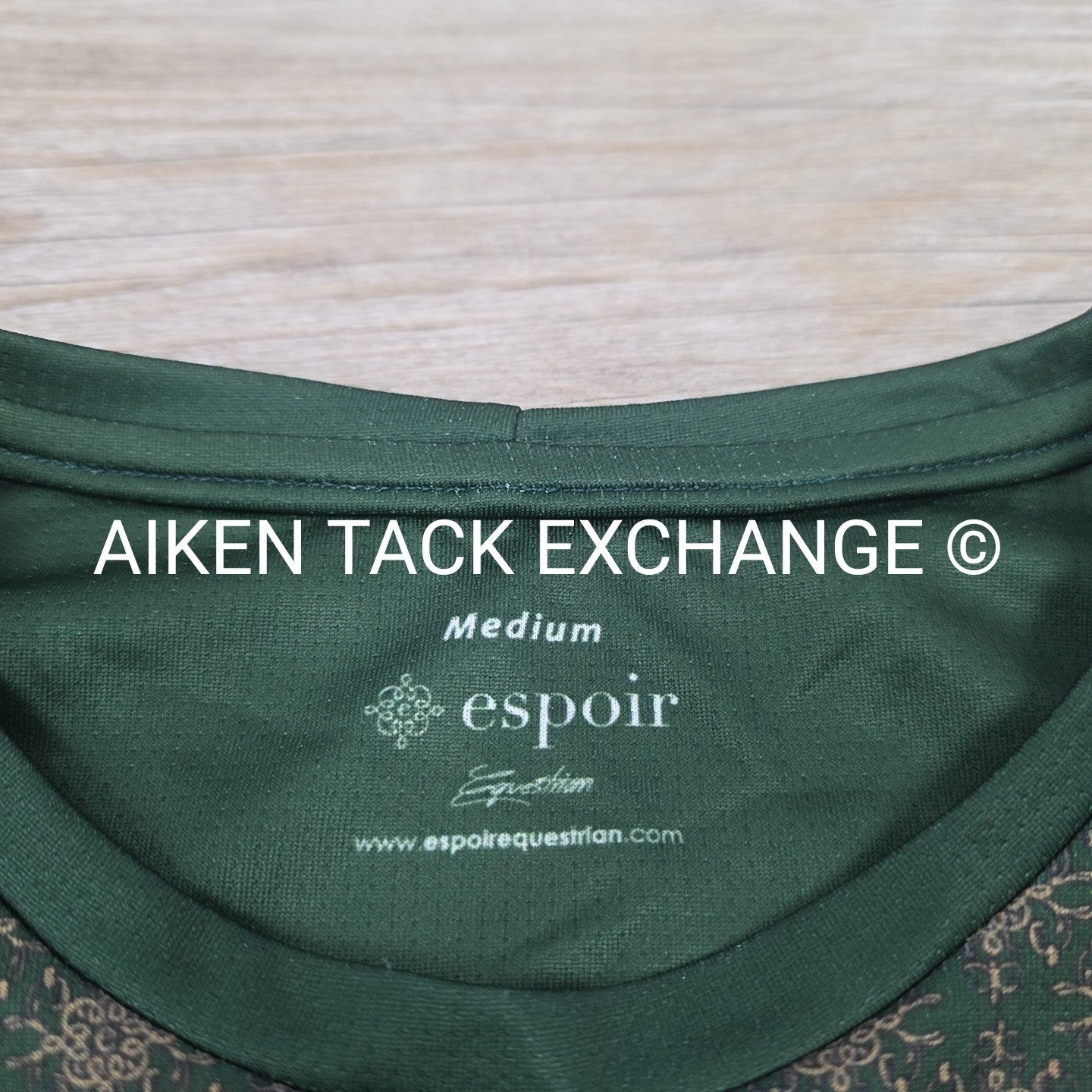 Espoir Equestrian Long Sleeve Top, Size Medium