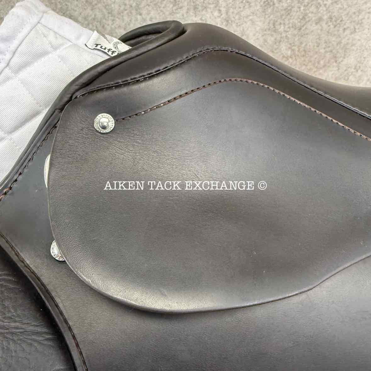 2021 Passier Performance Jump Saddle, 17.5" Seat, Medium Wide Tree, Wool Flocked Panels
