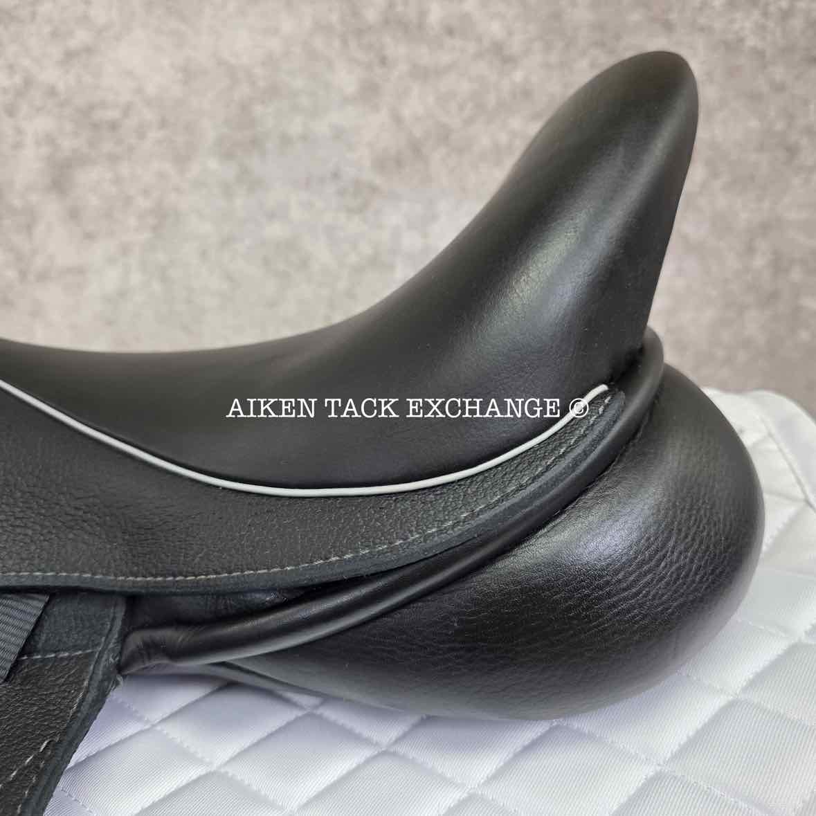 2013 Custom Saddlery Icon Coda Dressage Saddle, 17.5" Seat, Adjustable Tree, Wool Flocked Panels