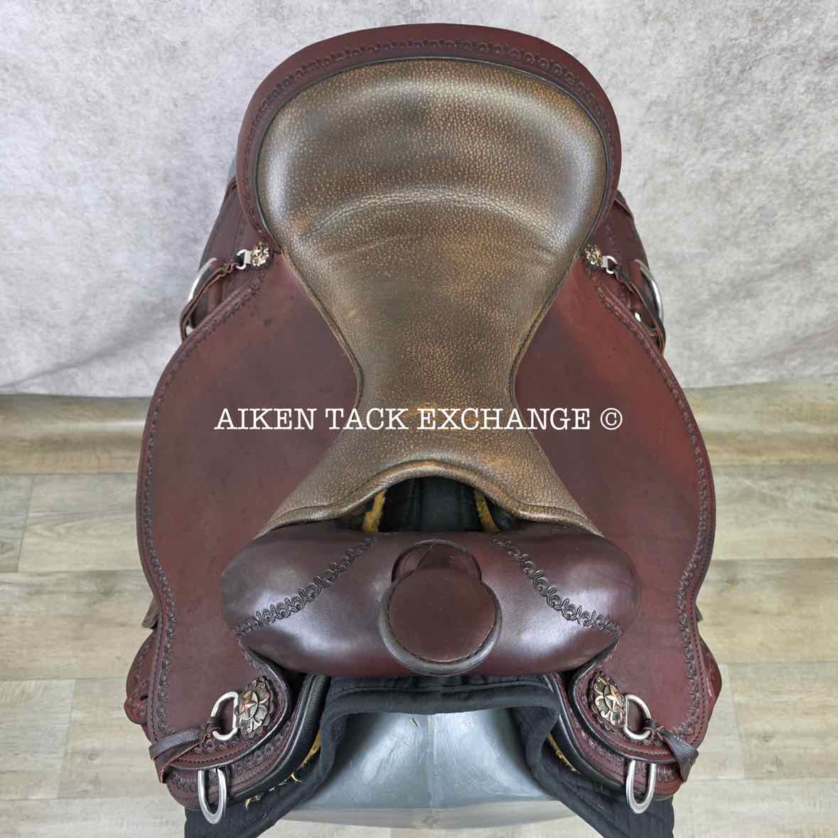 2017 Circle Y 1566 Nova Flex2 Trail Plus Western Saddle, 16" Seat, Wide Tree - Full QH Bars