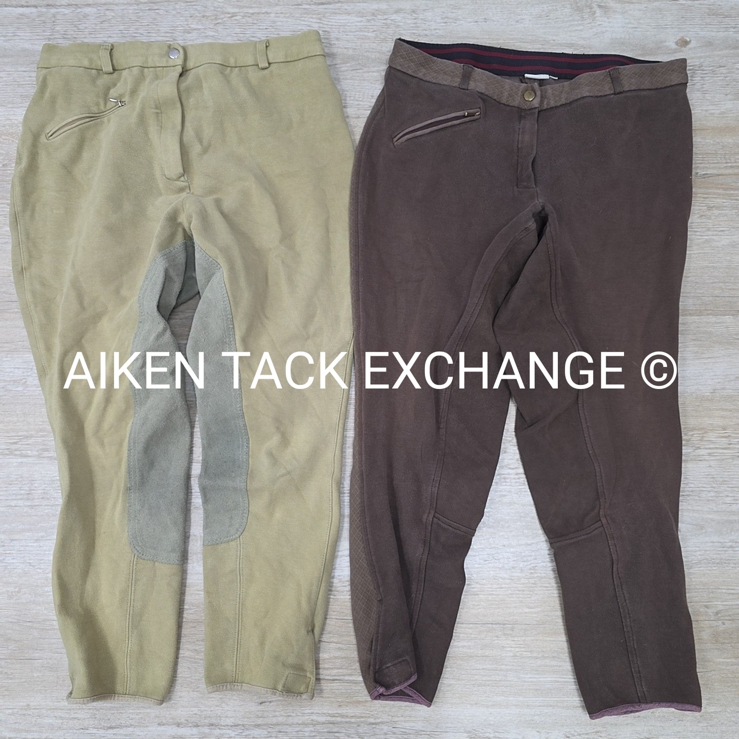 BARGAIN BUNDLE: Sigma Full Seat & Unknown Brand Full Seat Breeches, Size 34 R