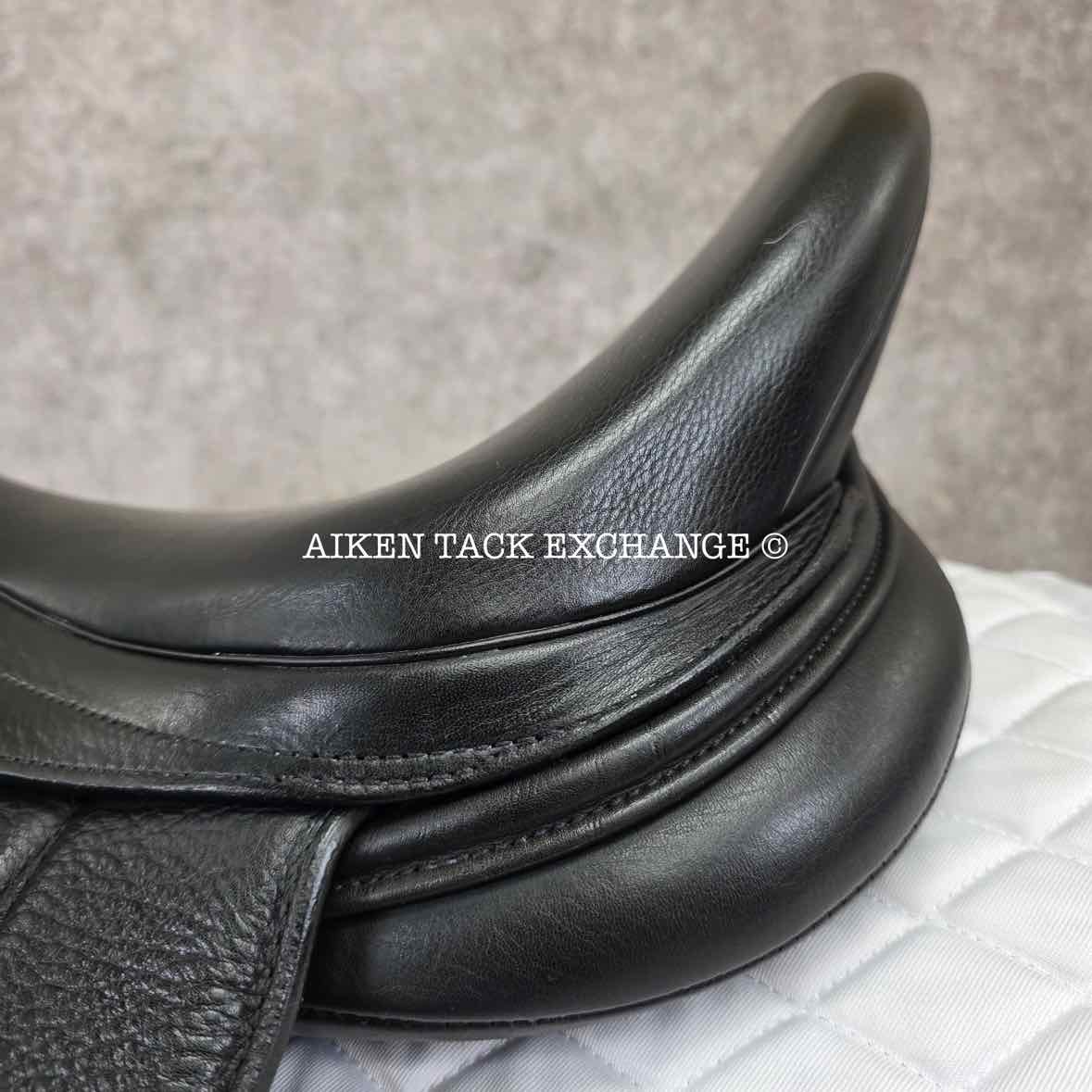 2023 Dynamic Equilibrium Monoflap Dressage Saddle, 18" Seat, Dynamic Polymer Tree, Foam Panels