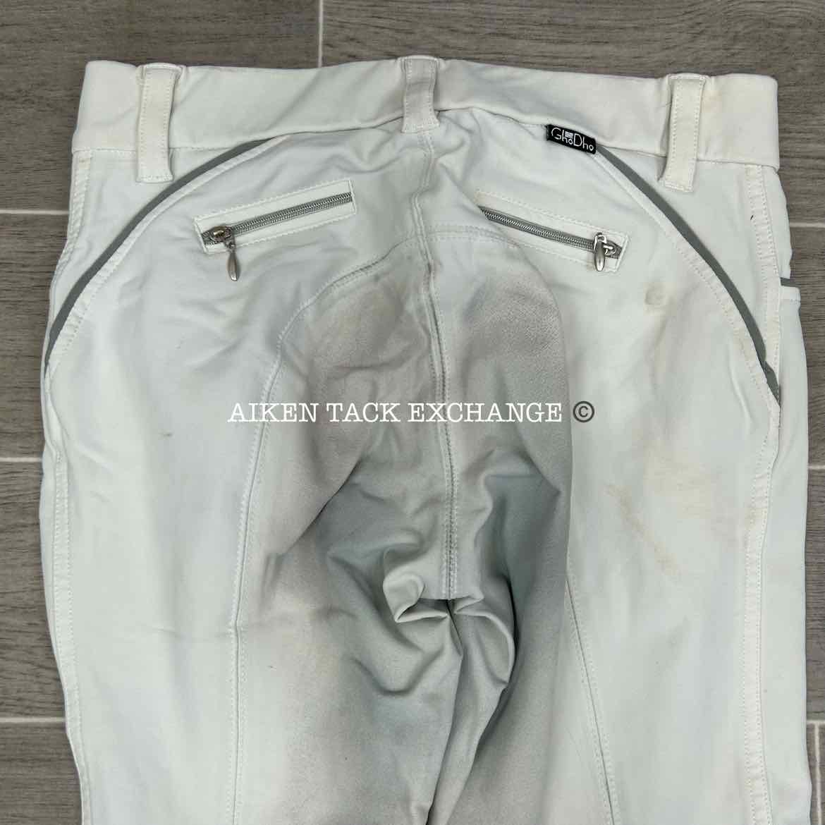BARGAIN BUNDLE: 3 Pair GhoDho Silicone Grip Knee Patch Breeches, Size 26