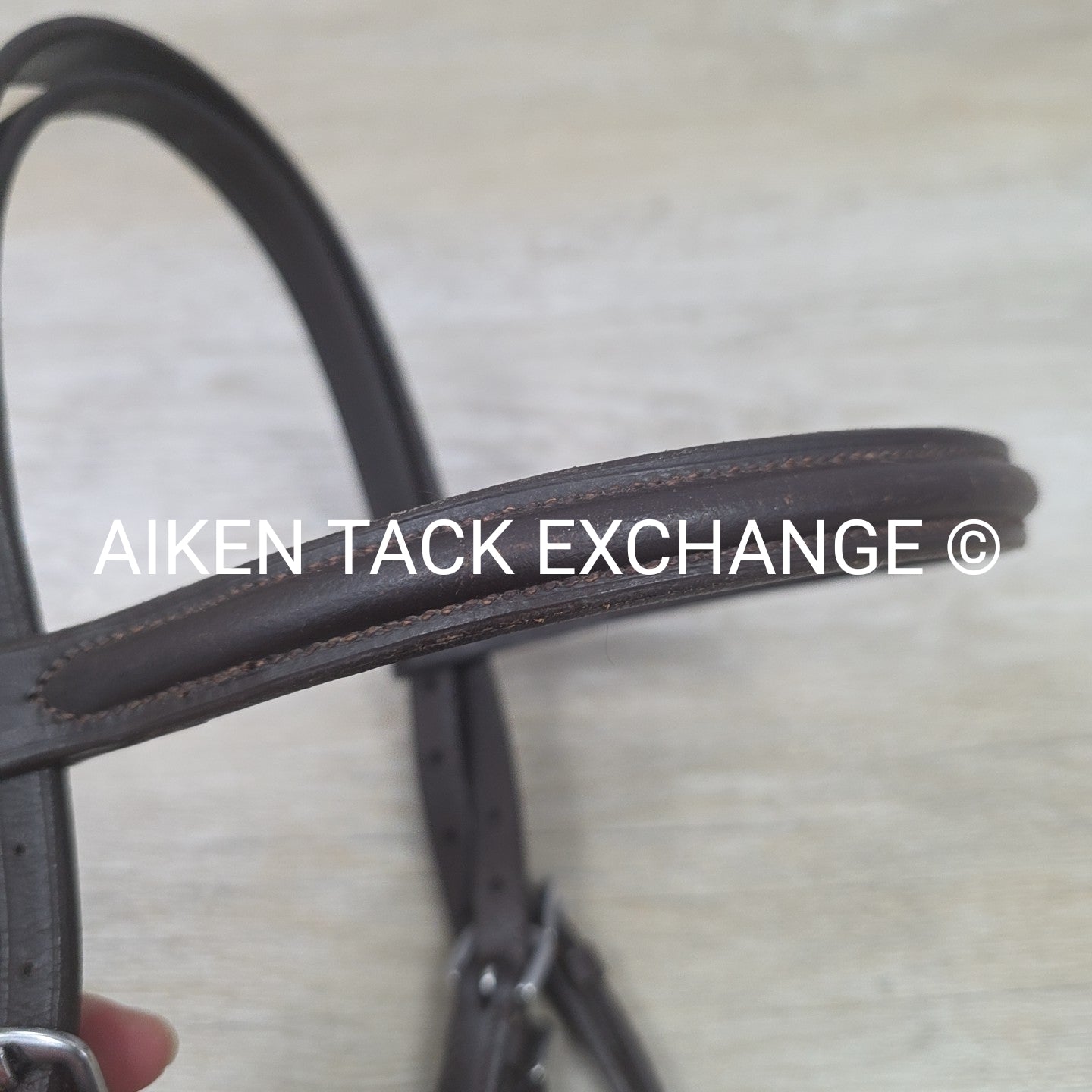 Plain Raised Bridle, No Reins, Brown, Size Full