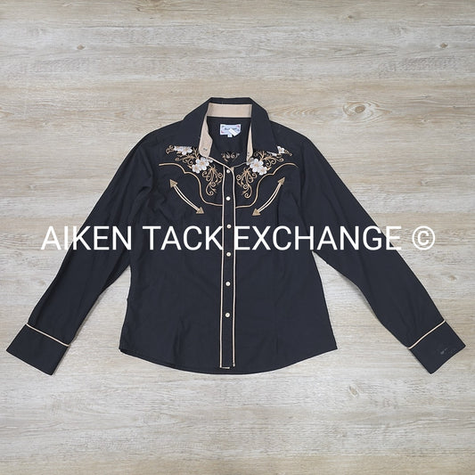 Ace Of Diamond Long Sleeve Western Show Shirt, Women's Large