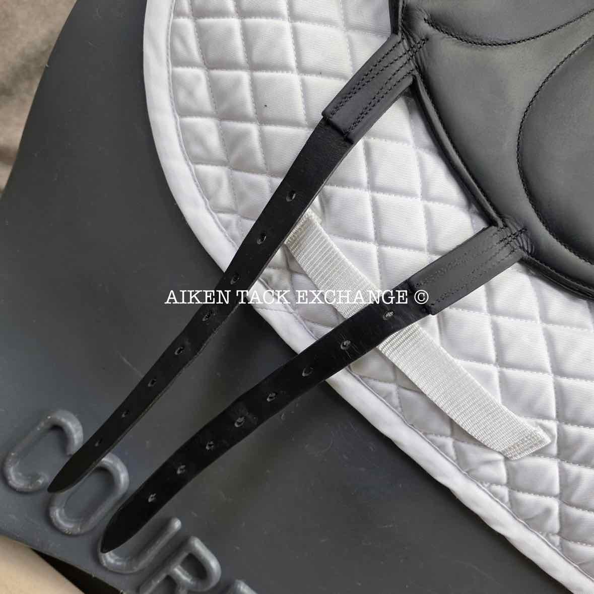 2017 Devoucoux Makila S Monoflap Dressage Saddle, 18" Seat, 1A Flap, M/MW Tree, D3D Panels, Full Buffalo Leather