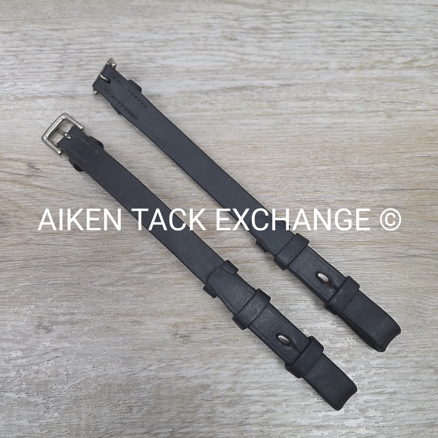 Stubben Cheek Pieces, Hook Studs, Black, 10"