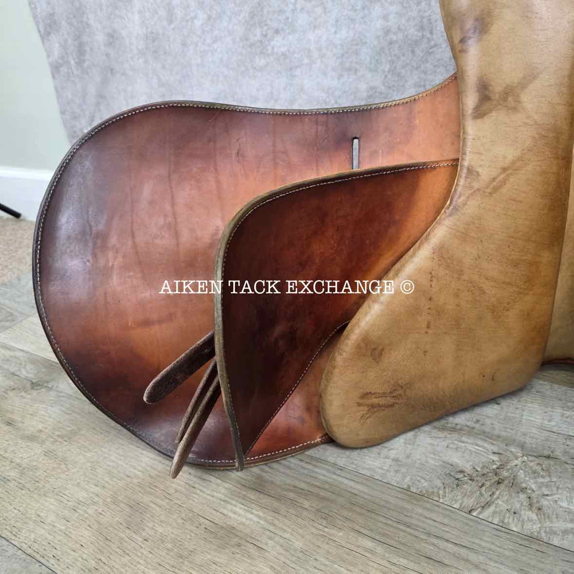Merlo's American Style Suede Polo Saddle, 19" Seat, Narrow Tree, Foam Panels