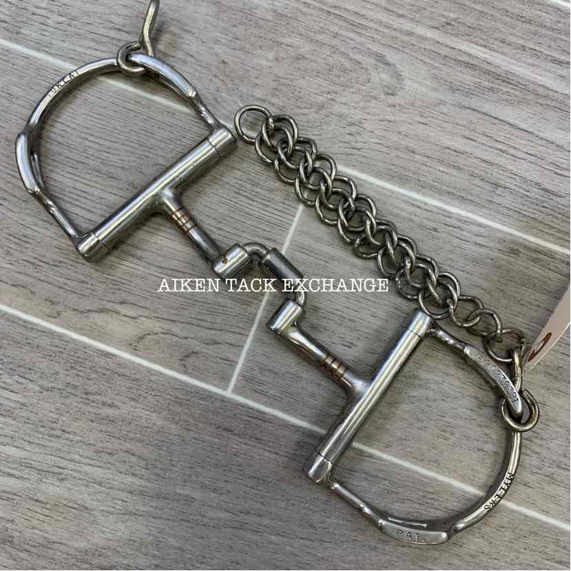 Myler Dee with Hooks Correction Low Port Barrel Bit MB 27PB 5"