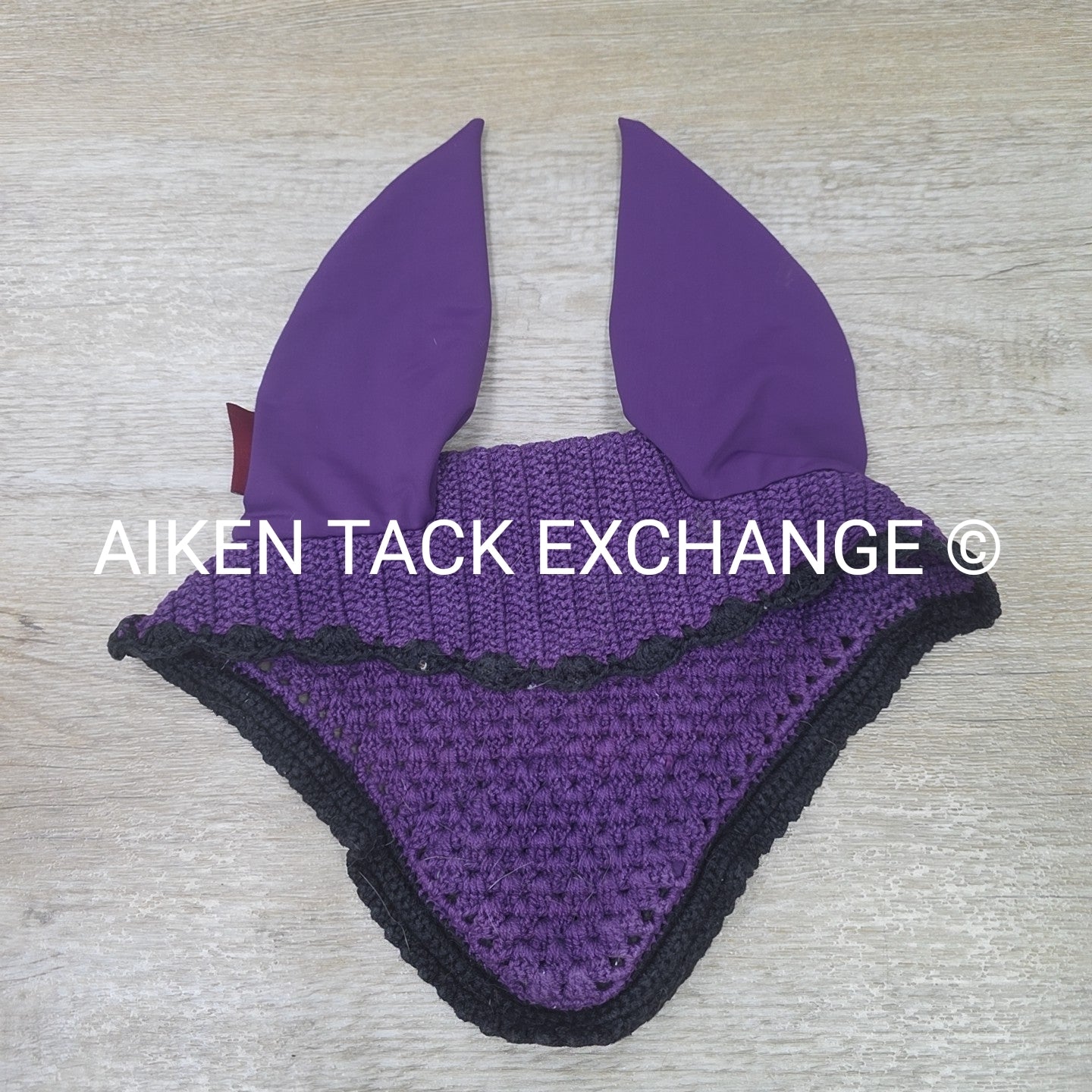 LeMieux Classic Ear Bonnet, Black Currant, Size XLarge