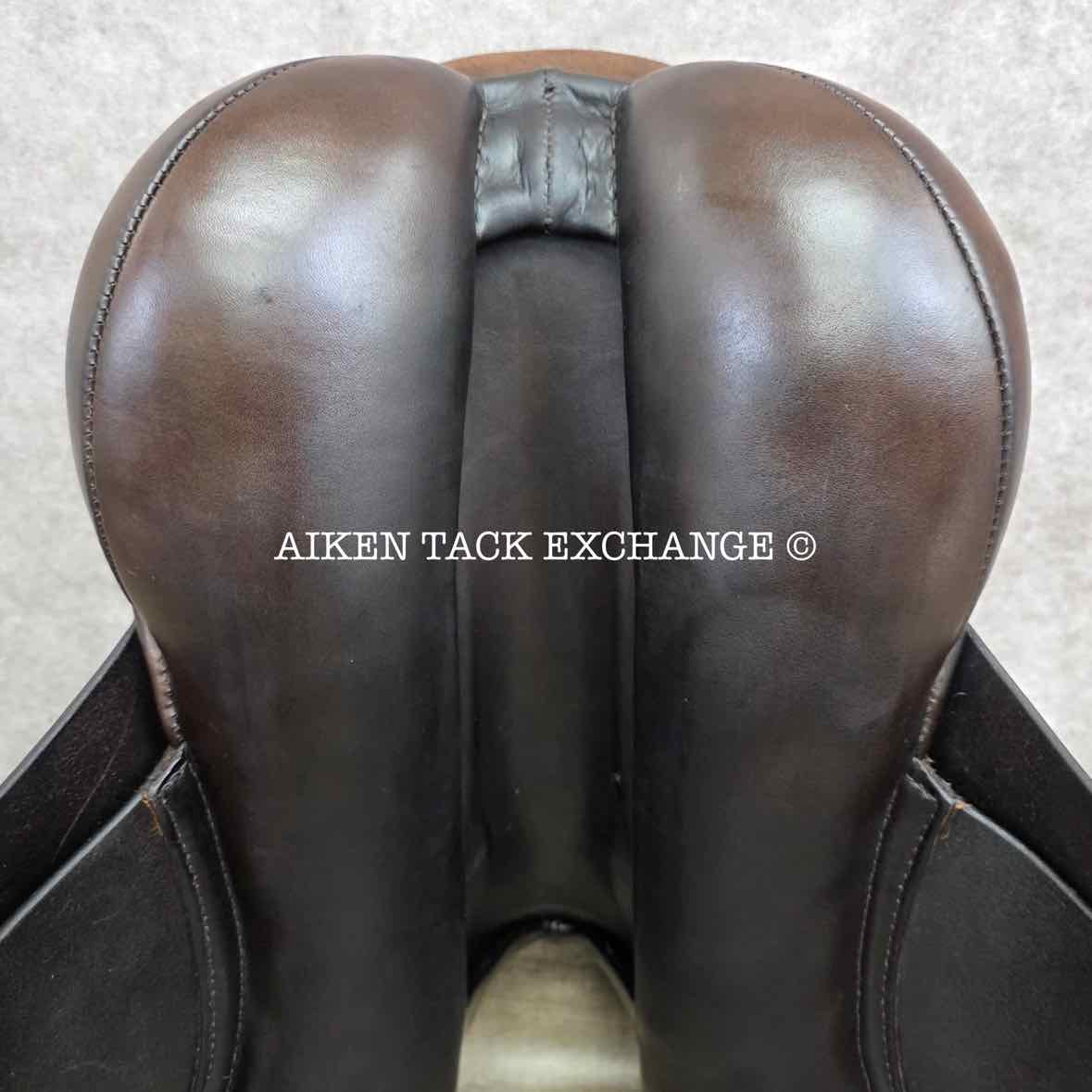 Stackhouse Dressage Saddle, 17" Seat, Medium Tree, Wool Flocked Panels