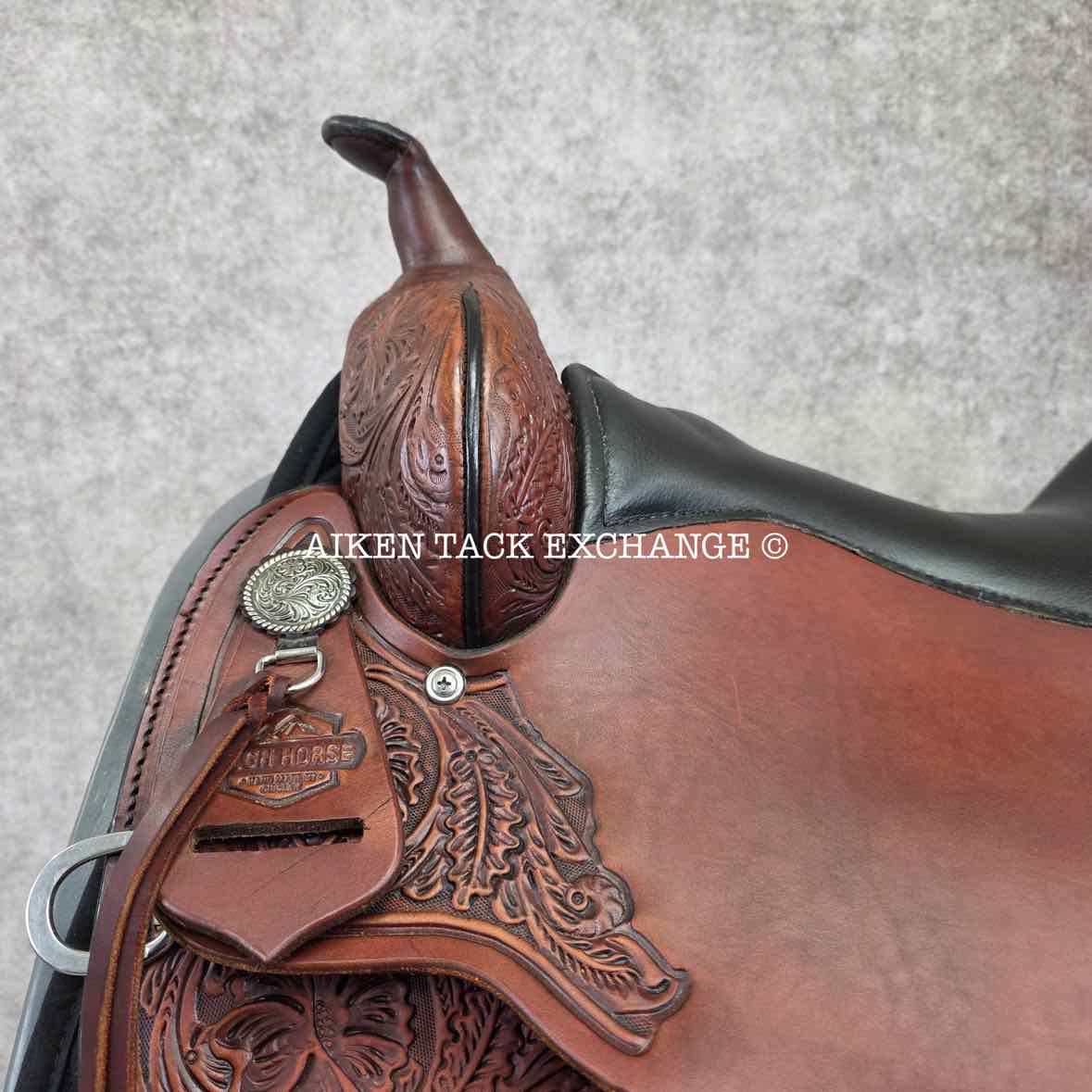 2024 High Horse by Circle Y 6864 Mesquite Western Saddle, 17" Seat, Wide Tree - Full QH Bars