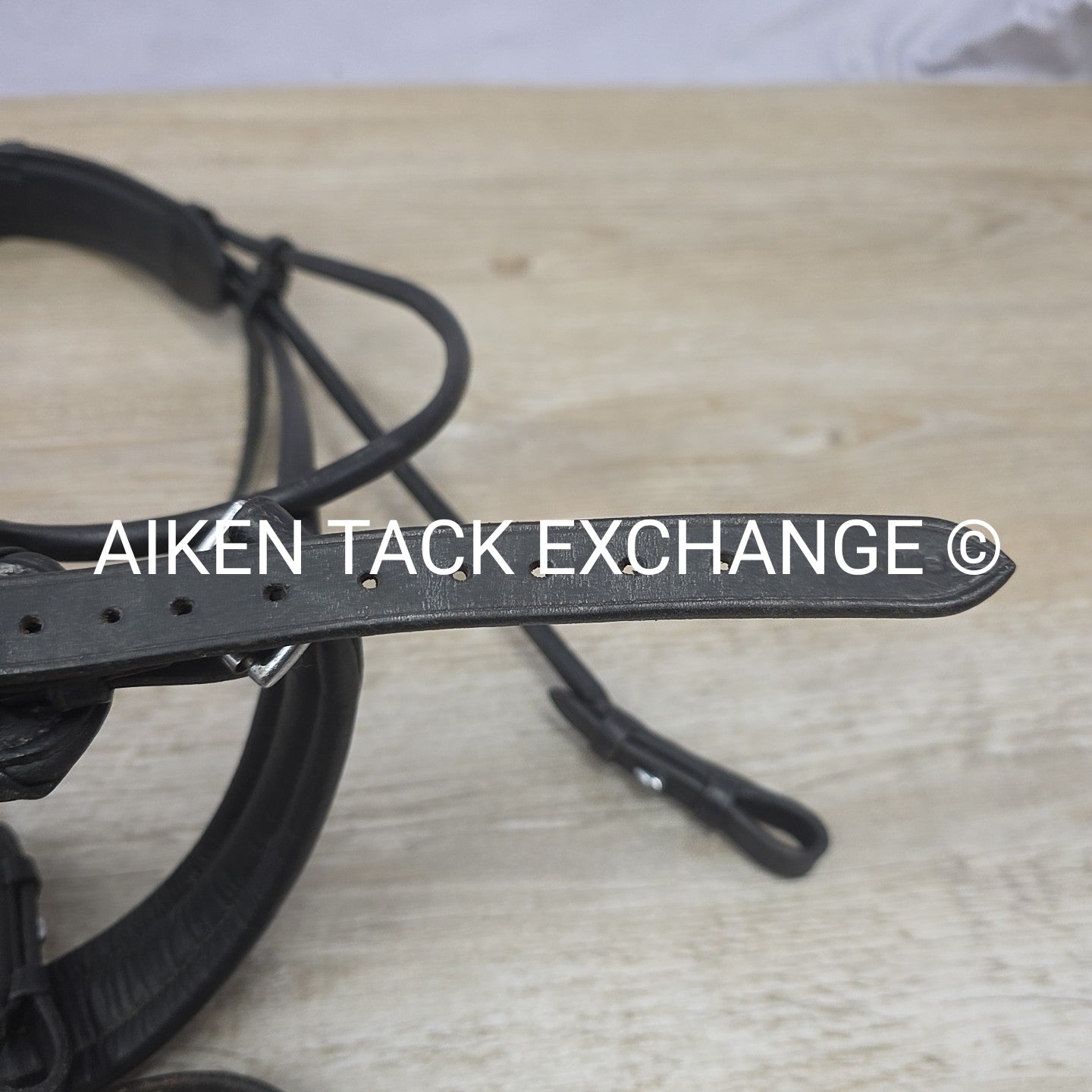 Schockemohle Rolled Dressage Bridle, No Reins, Black, Size Full