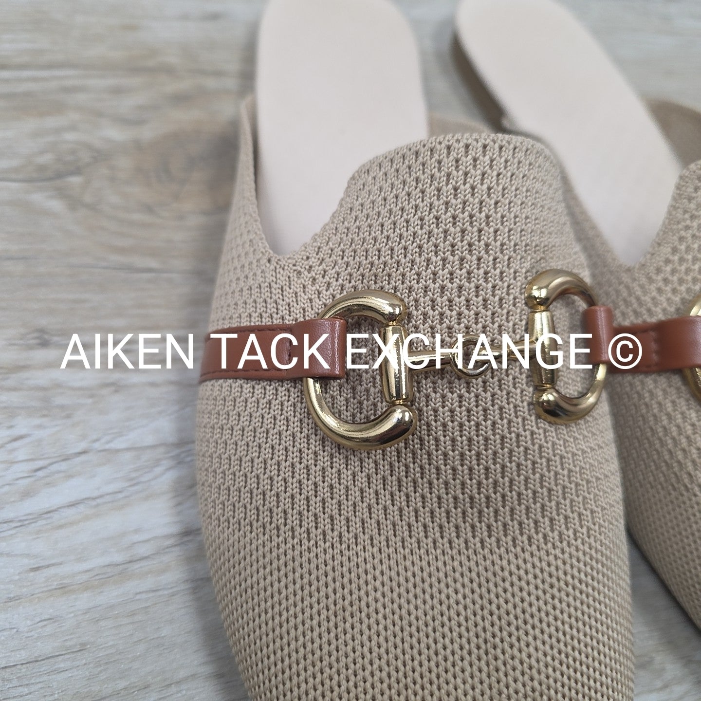 Horse Bit Slip On Flat, Size 42