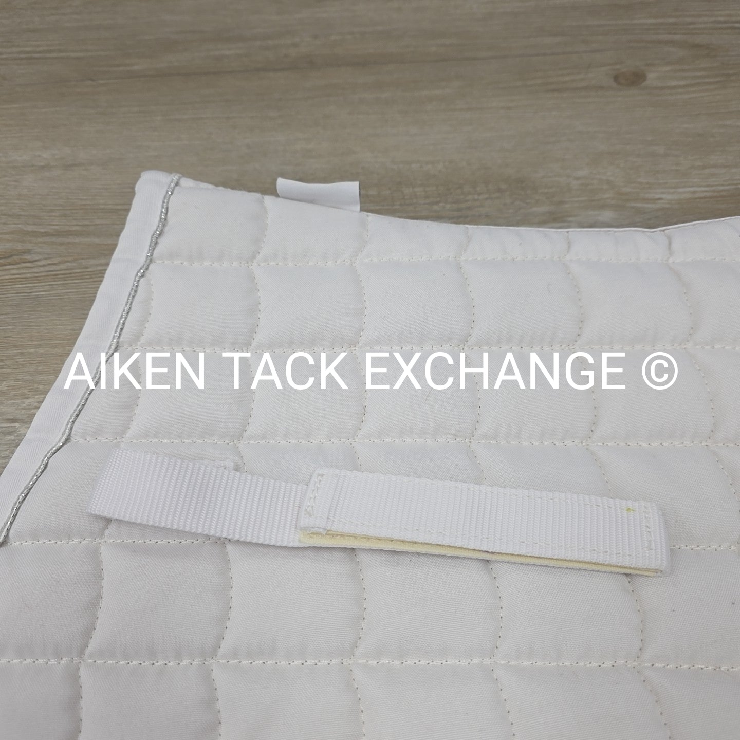 Horze All Purpose Saddle Pad, White/Silver, Size Full