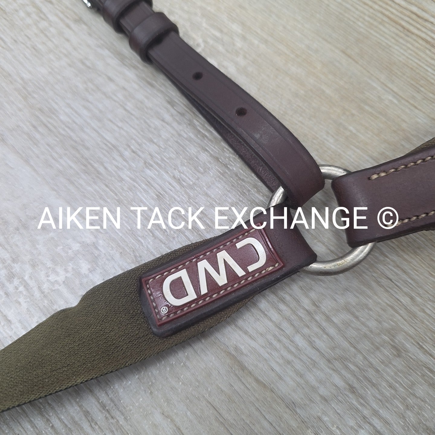 CWD Bridge Breastplate with Wide Elastic, Brown, Size Full (3)