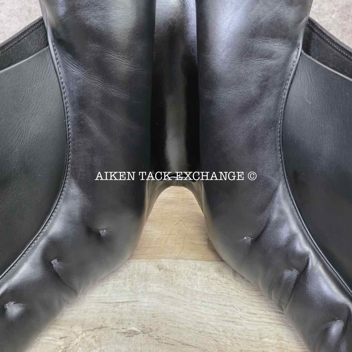 1994 Kieffer Aachen Dressage Saddle, 17" Seat, Medium Tree, Wool Flocked Panels