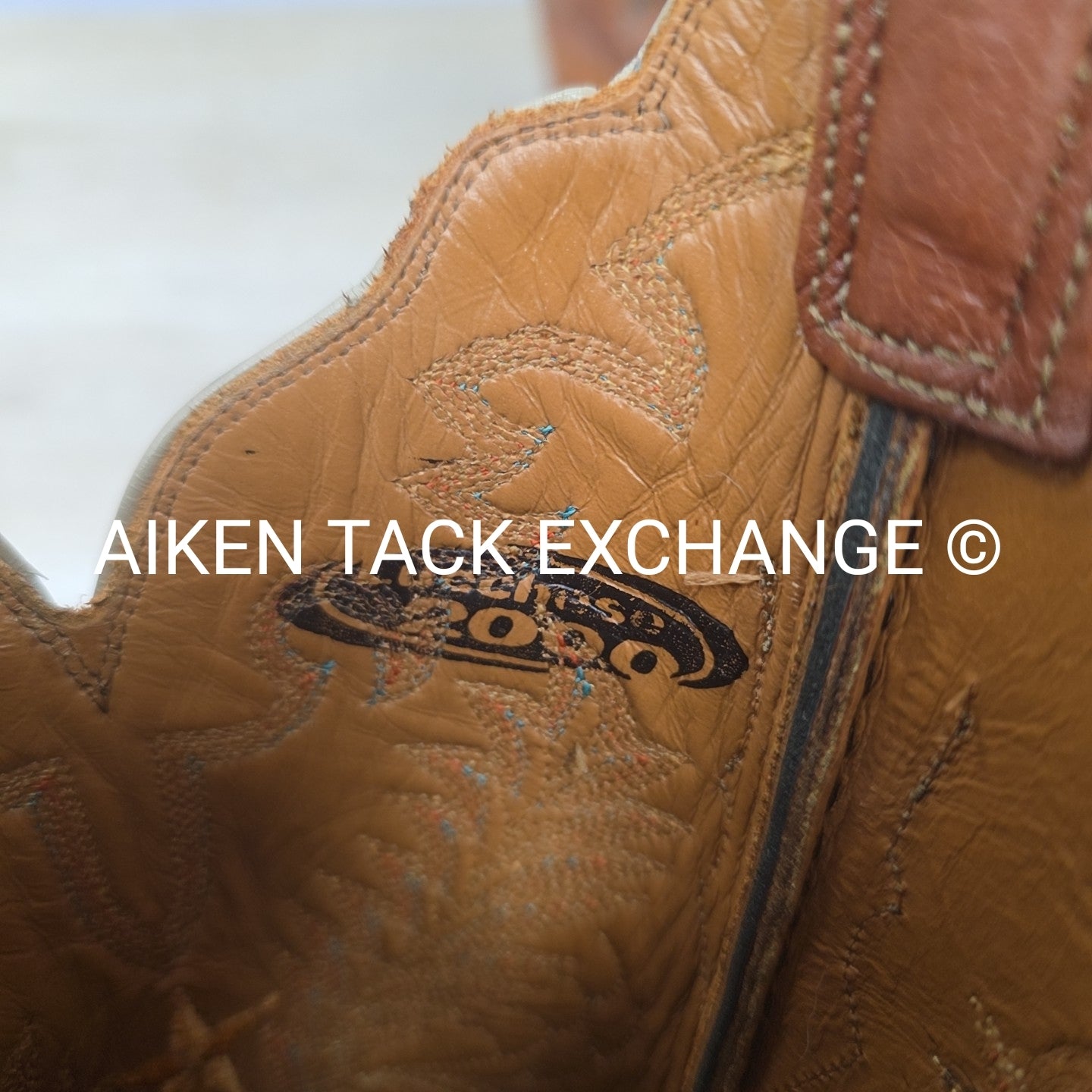 Lucchese 2000 Ostrich Boots, Size 6.5