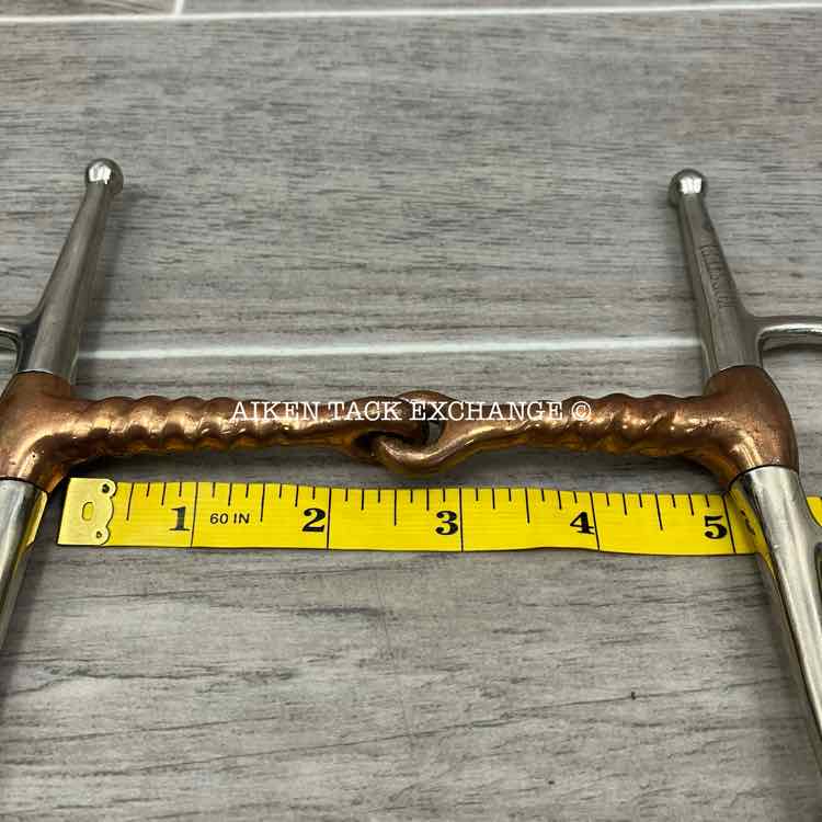 Korsteel Copper Corkscrew Single Joint Full Cheek Bit 5"