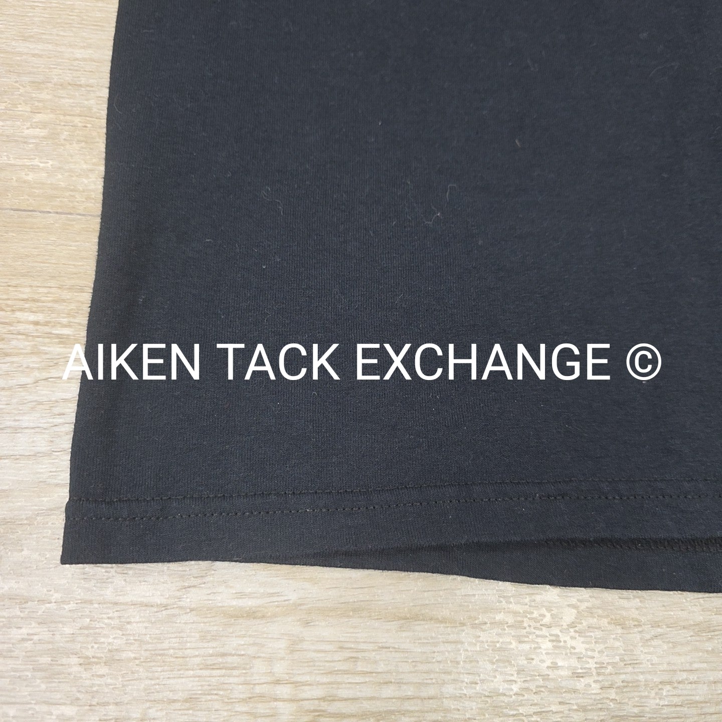 Black Country Long Sleeve Collared Top, Size Medium