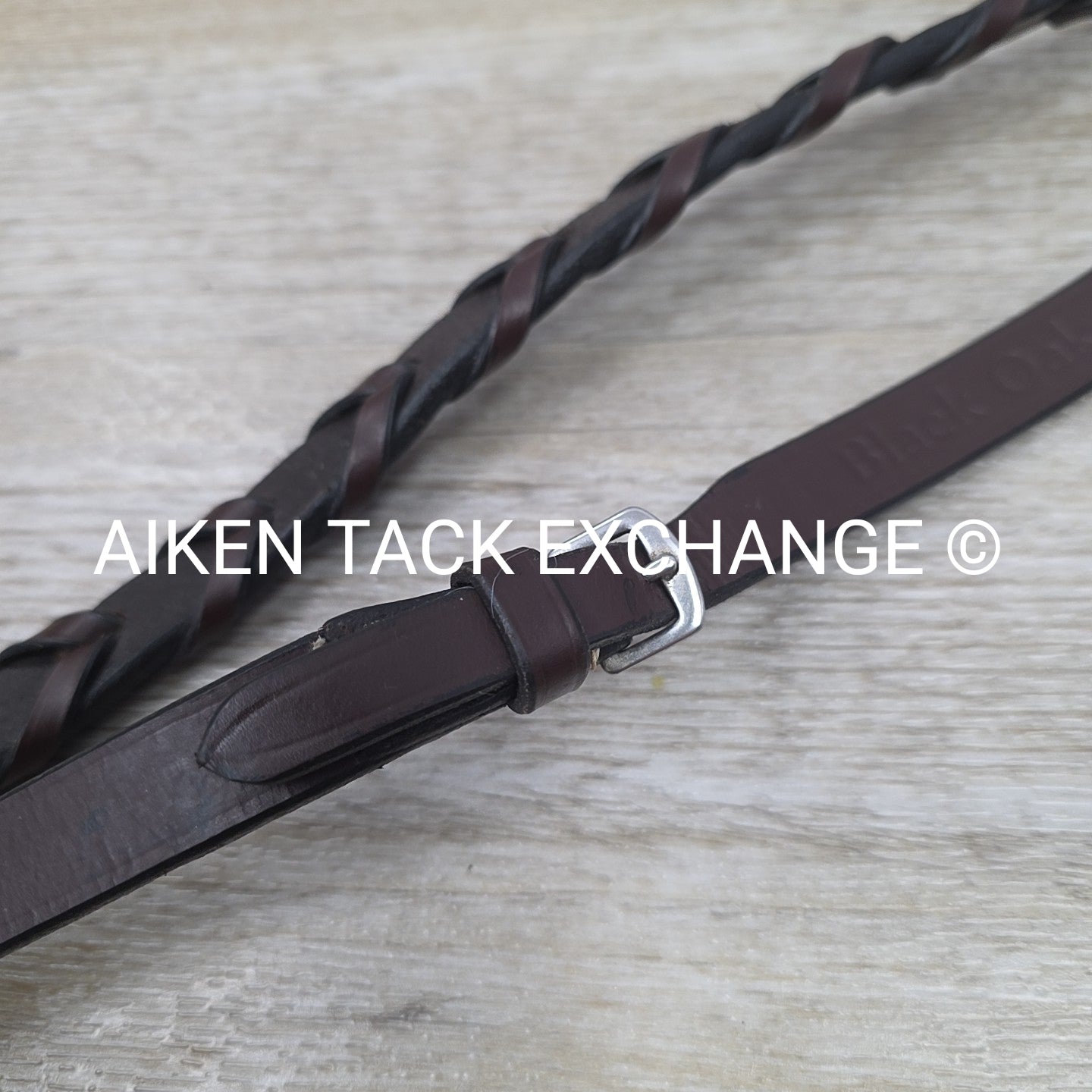 KL Select Black Oak Fancy Stitched Bridle with Matching Laced Reins, Brown, Cob