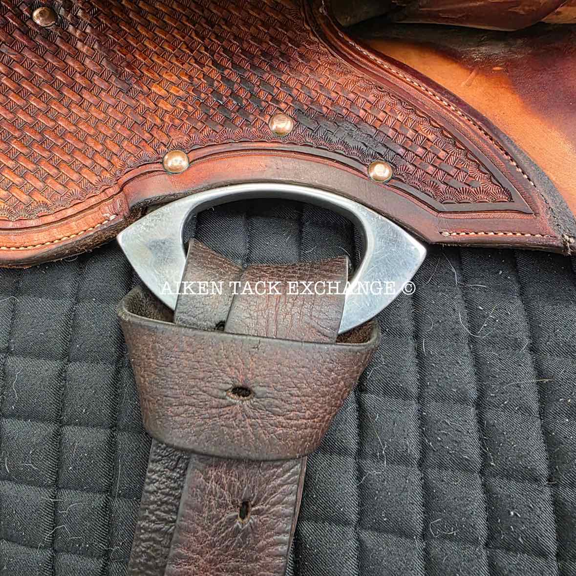 Jerry Shaw Western Saddle, 16.5" Seat, Wide Tree - Full QH Bars